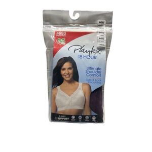Playtex 4693 44DD Plum Majesty Ultimate Shoulder Comfort Wire Free